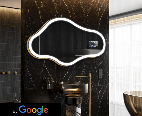 Ebaregulaarne maagiline peegel LED valgustatud C222 Google