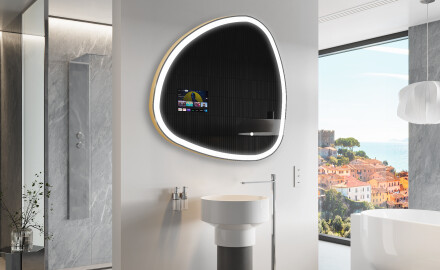LED-valgustusega ebaregulaarne peegel SMART J222 Google