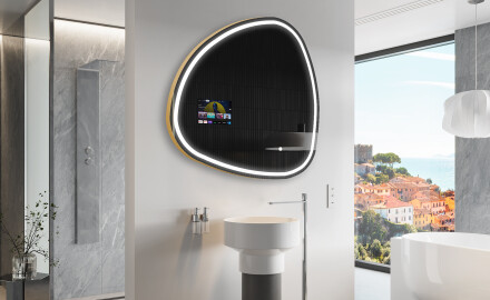 LED valgustatud ebaregulaarne peegel SMART J223 Google