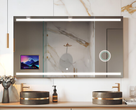 Nutikas LED-vannitoapeegel Displine raamiga - Apple L09