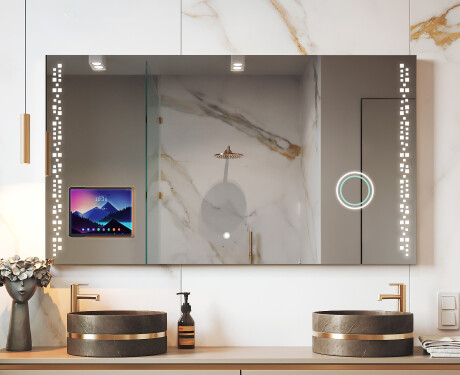 Moodne LED-peegel iPad Displine L38 raamiga
