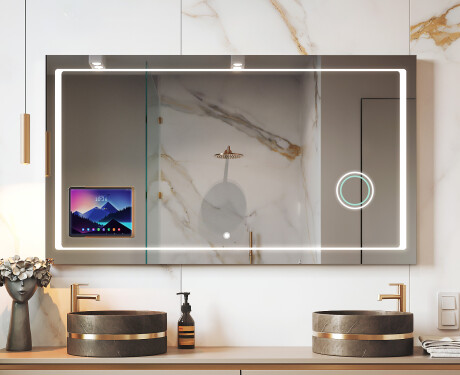 Nutikas LED-vannitoapeegel Displine Apple L61 raamiga