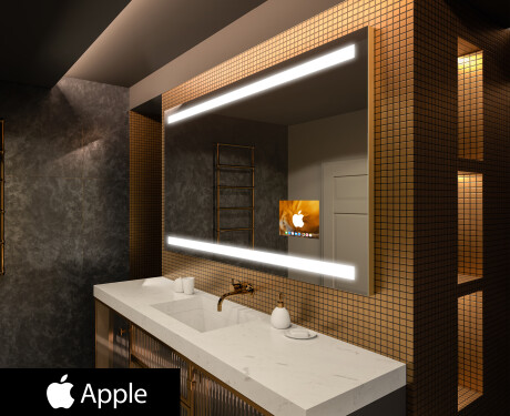 LED-valgustusega peegel SMART Apple ekraaniga L09