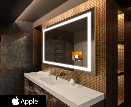LED valgustatud peegel SMART Apple ekraaniga L15