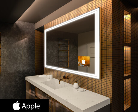 LED-valgustusega peegel SMART Apple ekraaniga L57
