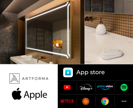 Vannitoa LED-valgustusega peegel SMART L129 Apple #2
