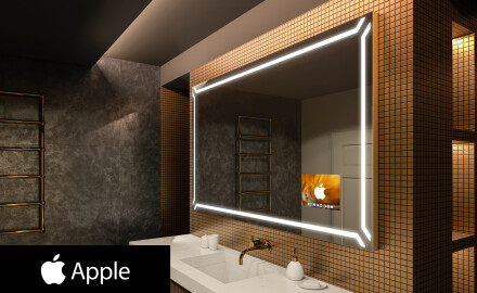 Vannitoa LED-valgustusega peegel SMART L129 Apple