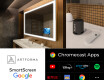 Disaineri taustavalgustusega LED nutikas vannitoa peegel L01 Google seeria #2