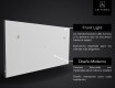 Disaineri taustavalgustusega LED nutikas vannitoa peegel L01 Google seeria #11