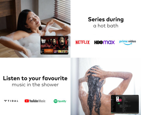 Nutikas valgustusega vannitoa peegel LED L02 Google Series #2