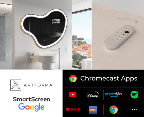 SMART ebaregulaarne vannitoa peegel LED N222 Google #2