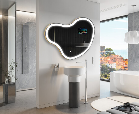 SMART ebaregulaarne vannitoa peegel LED N222 Google #5