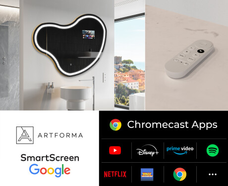 SMART ebaregulaarne vannitoapeegel LED N223 Google #2