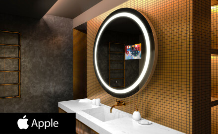 SMART ümmargune vannitoa LED peegel L33 Apple
