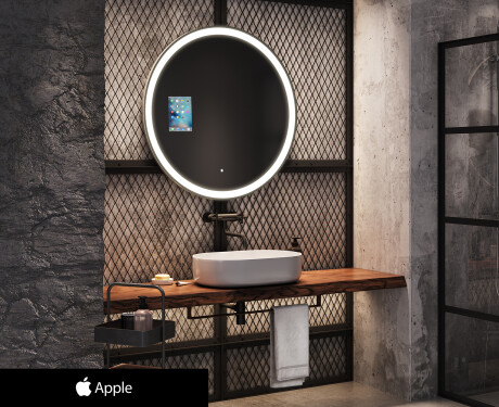 SMART ümmargune vannitoa LED-peegel SMART L76 Apple