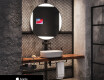 Ümmargune Magic Mirror LED valgustatud L116 Apple