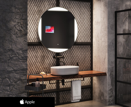 Ümmargune Magic Mirror LED valgustatud L116 Apple