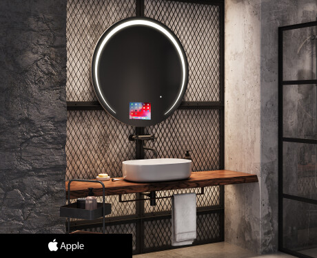 Ümmargune Magic Mirror LED valgustatud L153 Apple