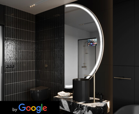 LED valgustatud poolringikujuline peegel SMART A223 Google A223 Google
