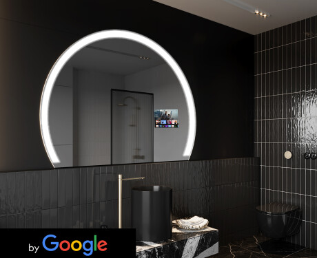 SMART poolringikujuline vannitoa peegel LED W222 Google
