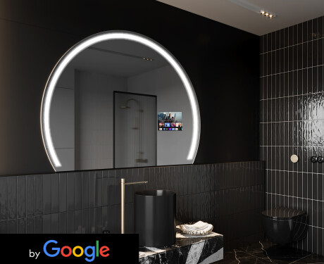 Poolringikujuline maagiline peegel LED valgustatud W223 Google