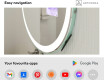 Ümmargune Magic Mirror LED valgustatud L76 Samsung Samsung #3