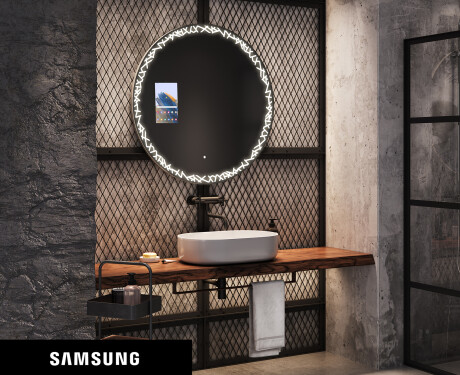 SMART ümmargune vannitoa peegel LED L115 Samsung SMART ümmargune vannitoa peegel LED L115 Samsung