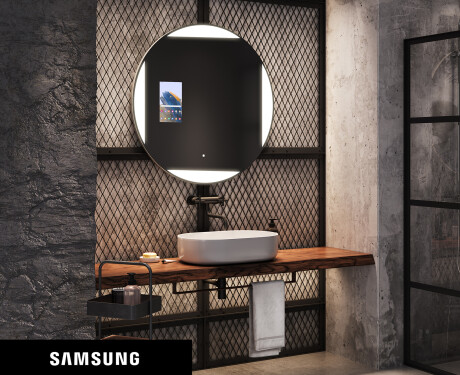 SMART ümmargune vannitoa peegel LED L116 Samsung SMART ümmargune vannitoa peegel LED L116 Samsung