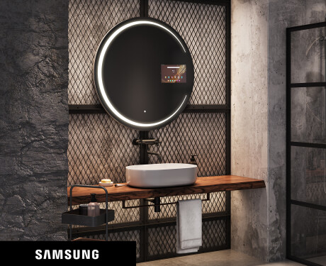 SMART ümmargune vannitoa peegel LED L156 Samsung
