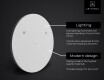 SMART ümmargune vannitoa peegel LED L156 Samsung #2