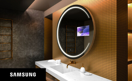 SMART ümmargune vannitoa peegel LED L156 Samsung