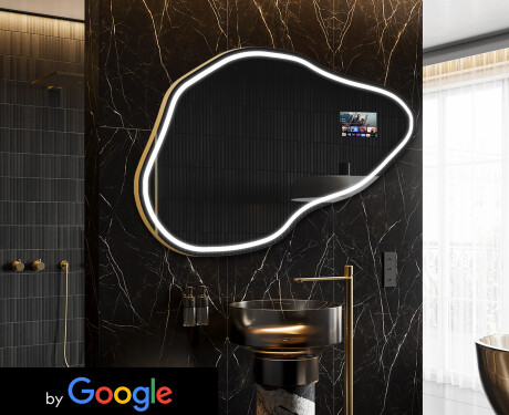 SMART ebaregulaarne vannitoapeegel LED P223 Google