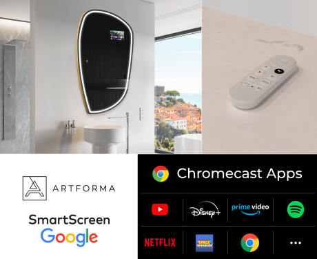 SMART ebaregulaarne vannitoapeegel LED I223 Google #2