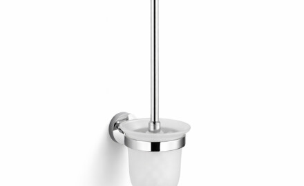 CLASSIC – riputatav WC-harjahoidja / mattklaas / kroom