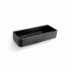 Korb 29x12x5,5, pingutusnööriga / mattmust / must plastist sisekauss #1