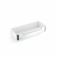 Korb 29x12x5,5, pingutusnööriga / poleeritud teras / valge plastist sisekauss #1
