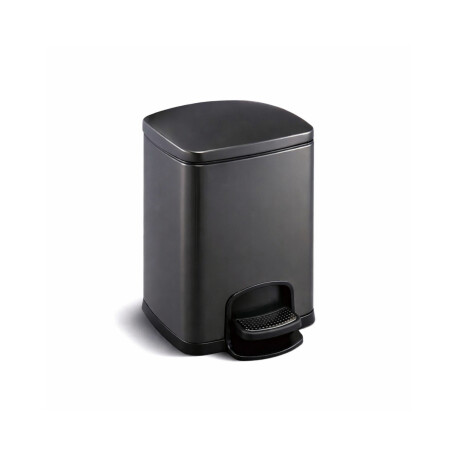 PREMIUM pedaaliga prügikast, ristkülikukujuline, 5 L, pehme sulgemine / mattmust #1