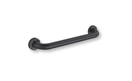 Toetuskäepide puuetega inimestele, Ø32, sirge, STANDARD – 40 cm / roostevaba teras, mattmust