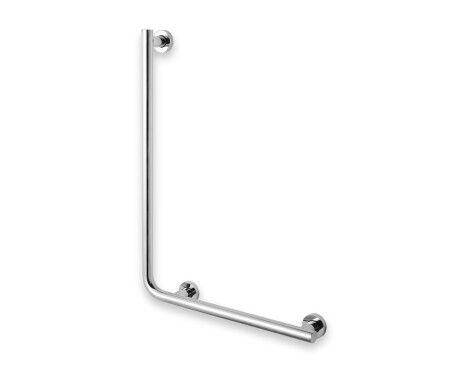 Toetuskäepide puuetega inimestele Ø32 STANDARD tüüp L, 55 x 77 paremal / poleeritud roostevaba teras
