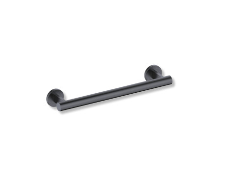 Toetuskäepide puuetega inimestele, Ø32, sirge, PREMIUM – 40 cm / roostevaba teras, mattmust
