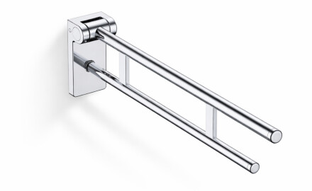 Puudega inimeste abikäepide Ø32, kallutatav, PREMIUM – 80 cm / poleeritud roostevaba teras