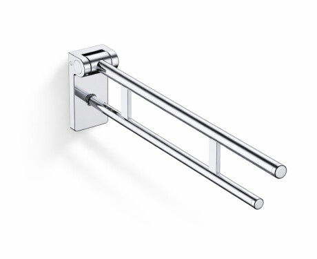 Puudega inimeste abikäepide Ø32, kallutatav, PREMIUM – 80 cm / poleeritud roostevaba teras