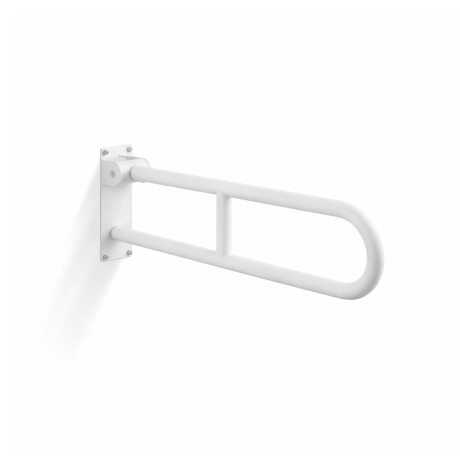 Puudega inimeste abikäepide Ø32, kaarjas, kallutatav, STANDARD – 70 cm / roostevaba teras, mattvalge #1