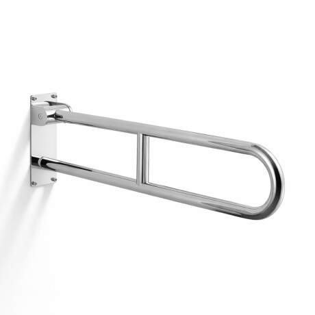 Puudega inimeste abikäepide Ø32, kaarekujuline, kallutatav, STANDARD – 80 cm / poleeritud roostevaba teras #1