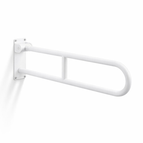 Puudega inimeste abikäepide Ø32, kaarekujuline, kallutatav, STANDARD – 80 cm / roostevaba teras, mattvalge #1