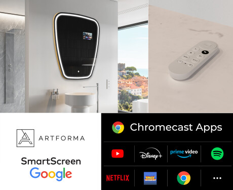 SMART ebaregulaarne vannitoapeegel LED Z223 Google #2