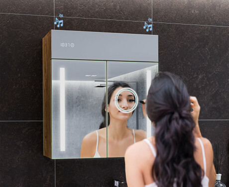 LED valgustatud peeglikapp - L02 Emily 66,5 x 72cm #7