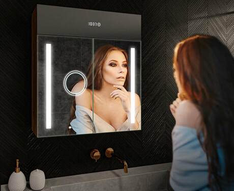 LED valgustatud peeglikapp - L02 Emily 66,5 x 72cm #9