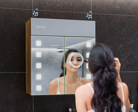 LED valgustatud peeglikapp - L03 Emily 66,5 x 72cm #7