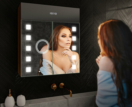 LED valgustatud peeglikapp - L03 Emily 66,5 x 72cm #9